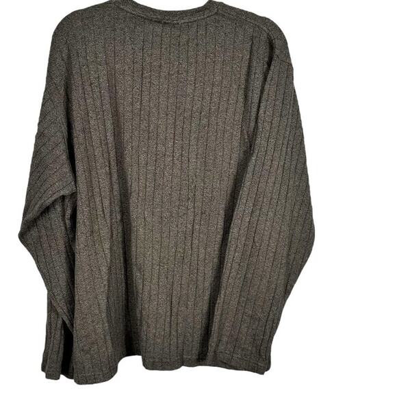 Croft & Barrow Long Sleeve Gray Ribbed Mens Sweater XXL - Picture 2 of 4
